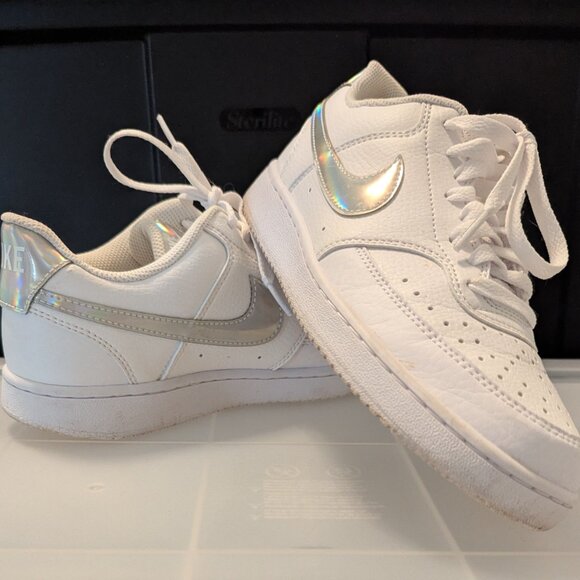 Nike Low Air Force 1 Holographic Swoosh Sneakers - Picture 2 of 4